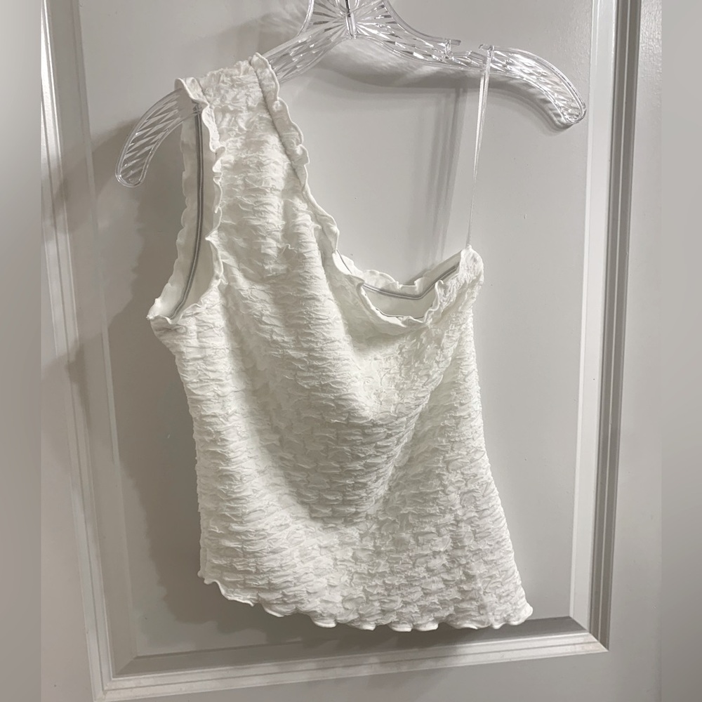 Asymmetrical White Top